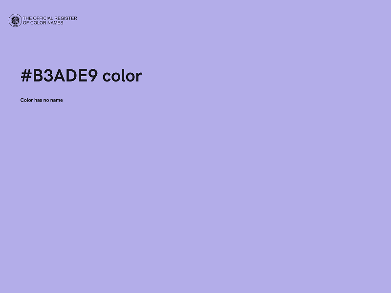 #B3ADE9 color image