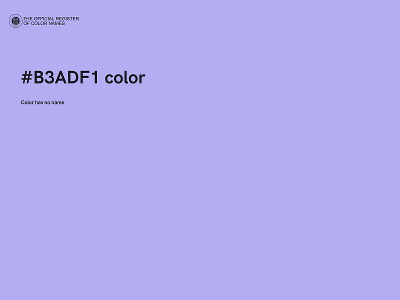 #B3ADF1 color image