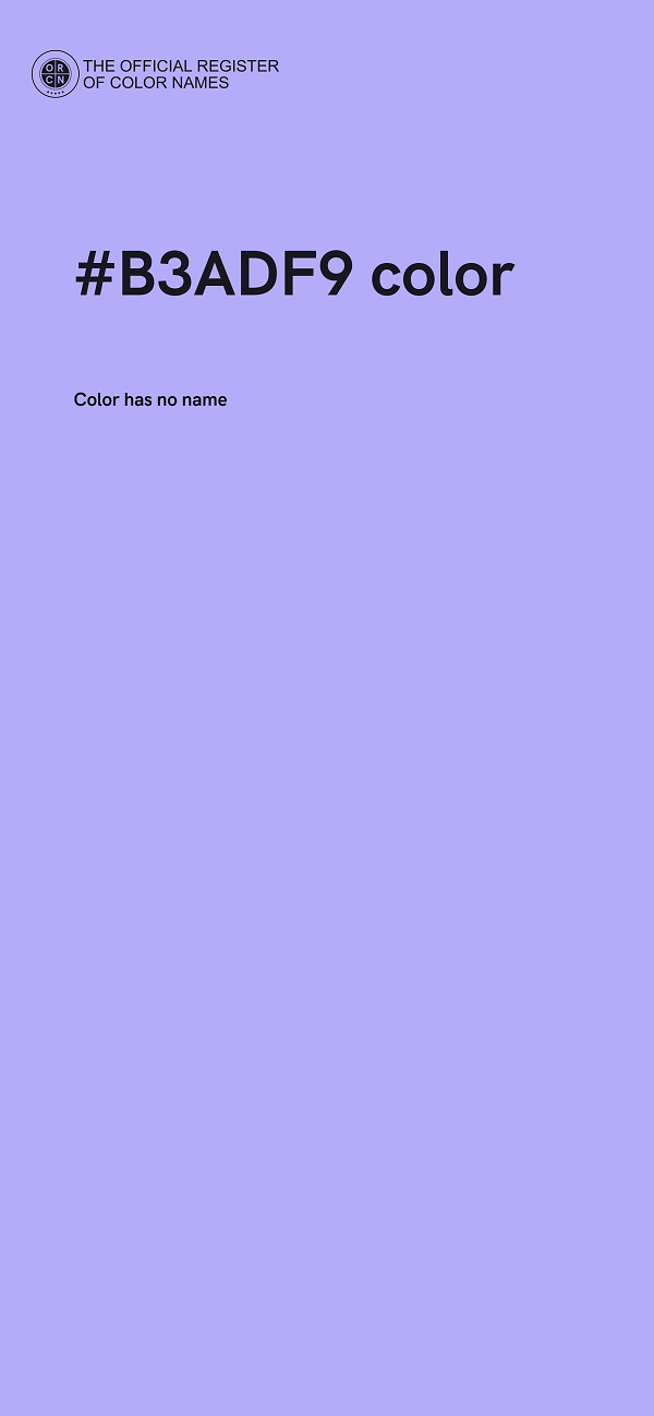 #B3ADF9 color image