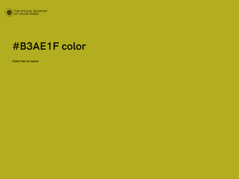#B3AE1F color image