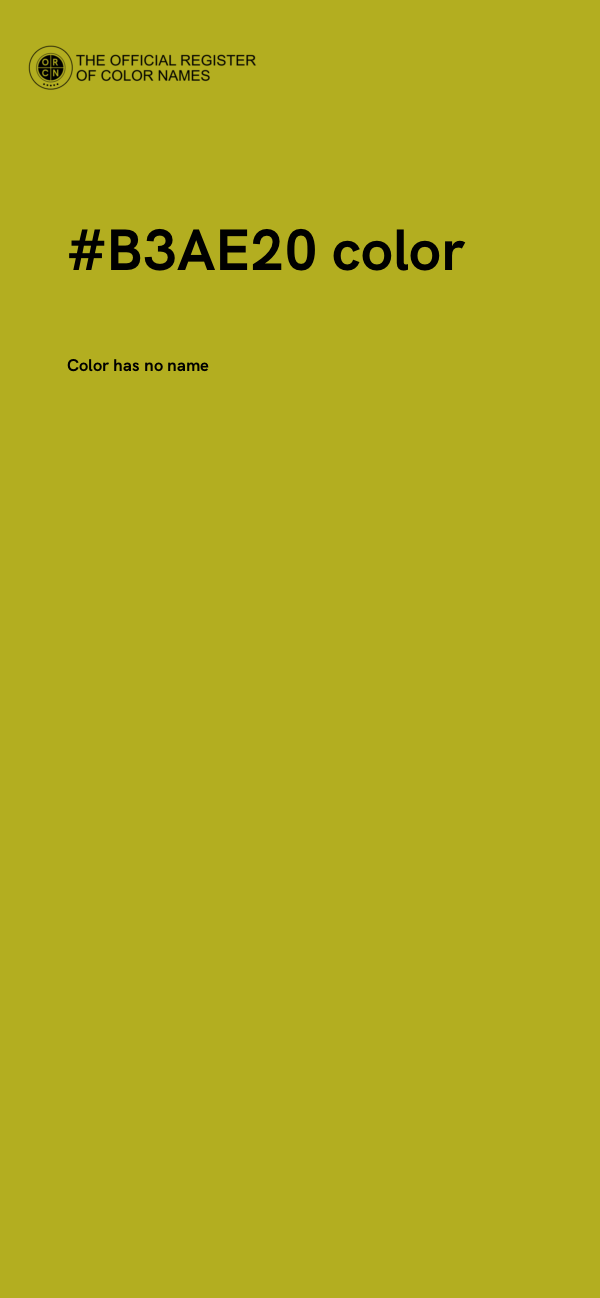 #B3AE20 color image