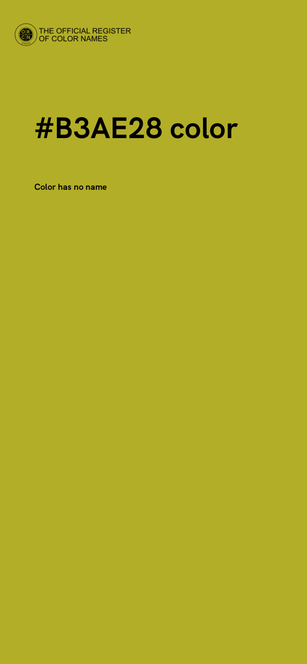 #B3AE28 color image