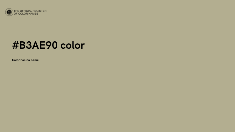 #B3AE90 color image