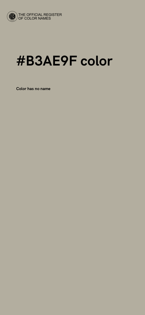 #B3AE9F color image
