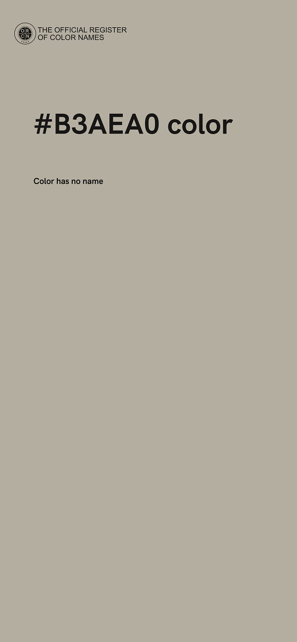 #B3AEA0 color image