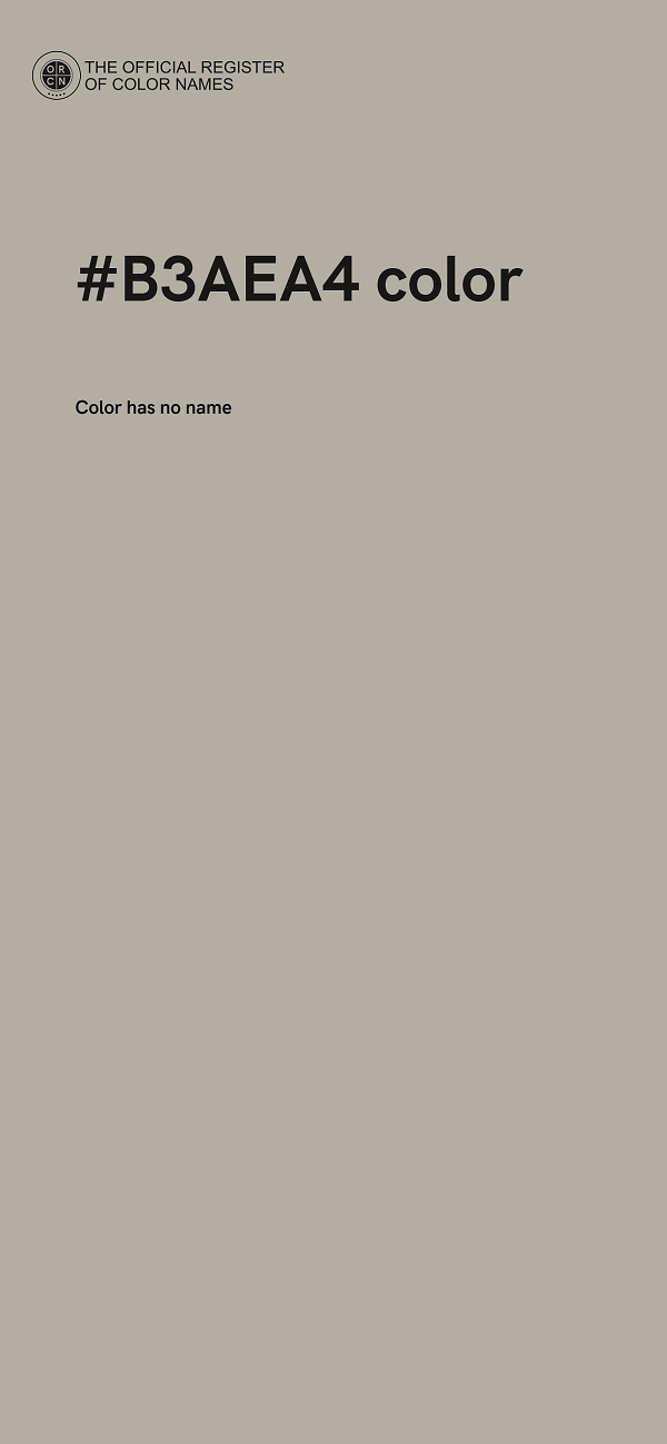 #B3AEA4 color image