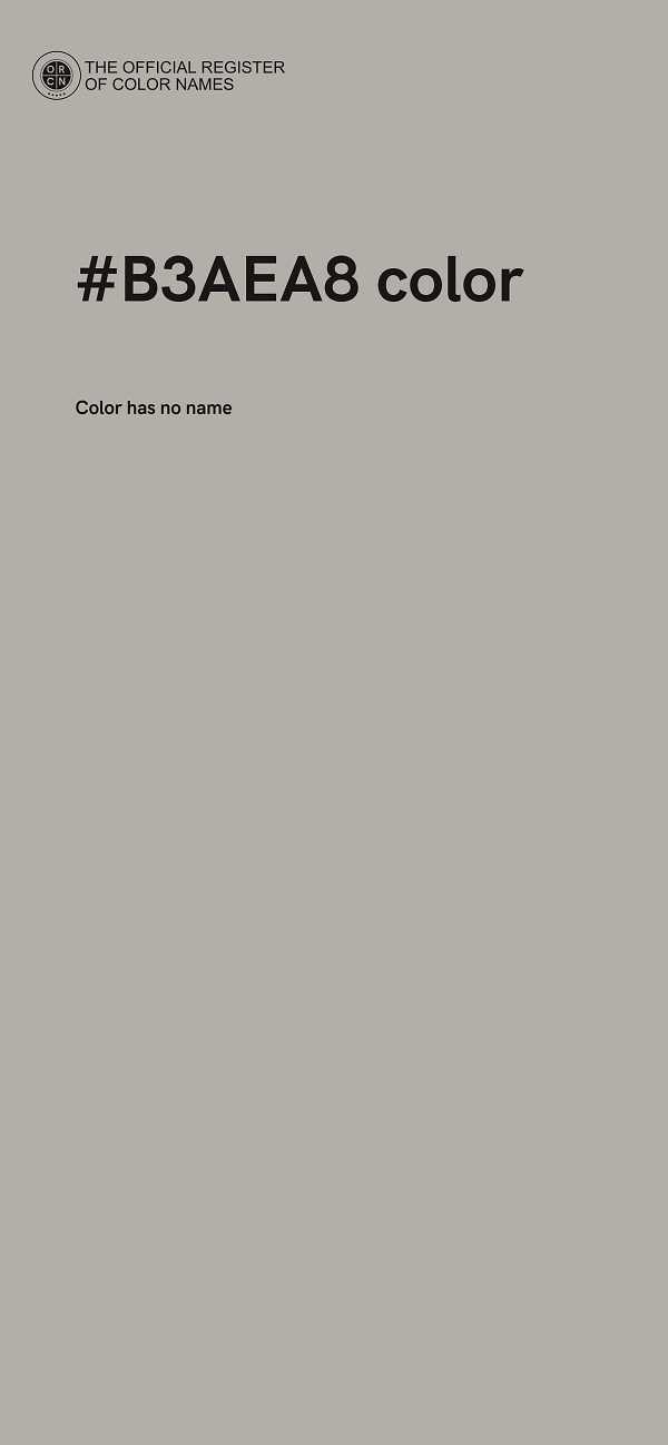 #B3AEA8 color image
