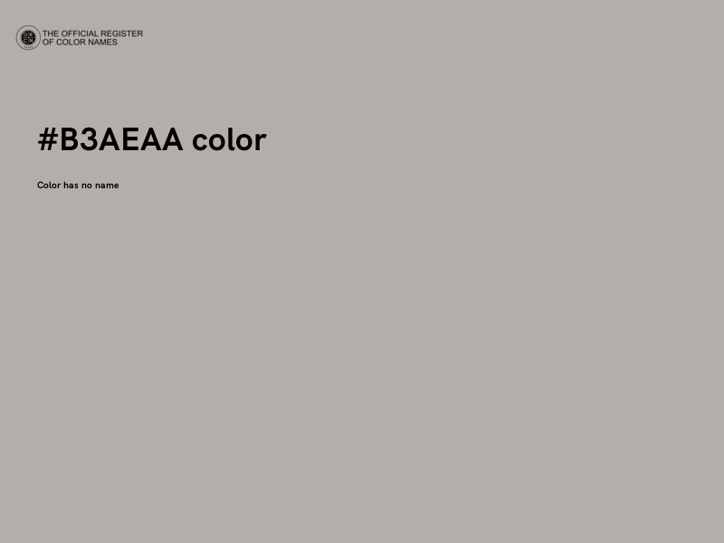 #B3AEAA color image