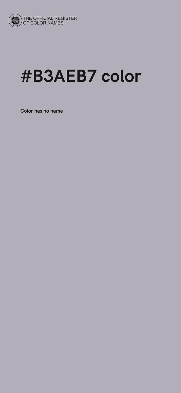 #B3AEB7 color image