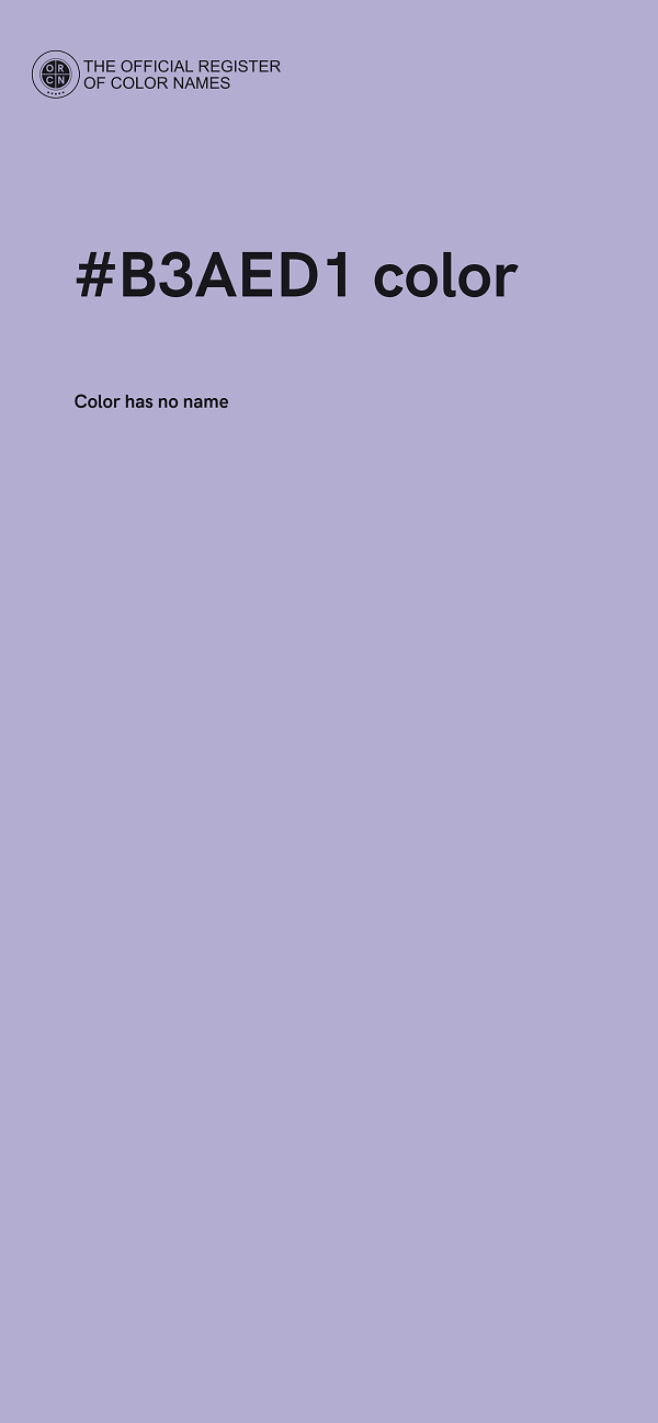 #B3AED1 color image