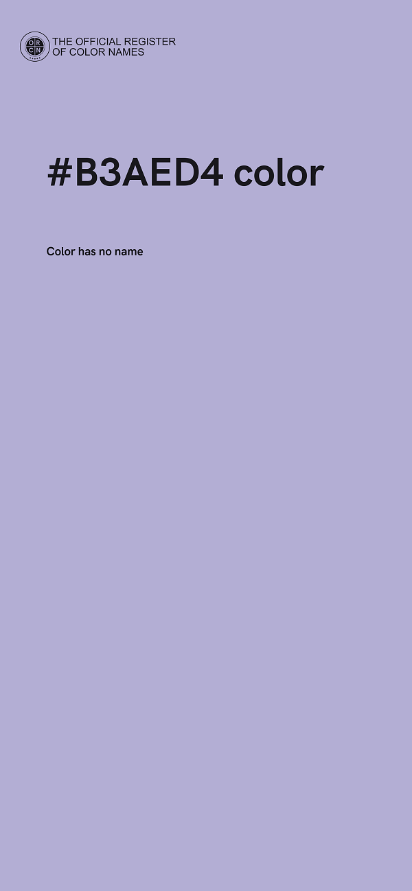 #B3AED4 color image