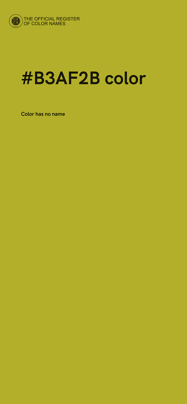 #B3AF2B color image