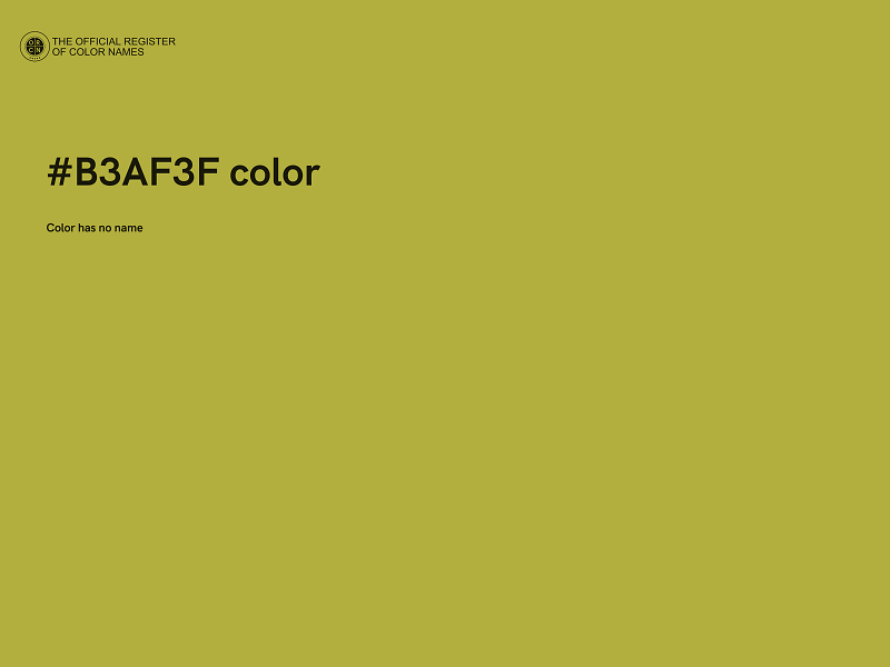 #B3AF3F color image