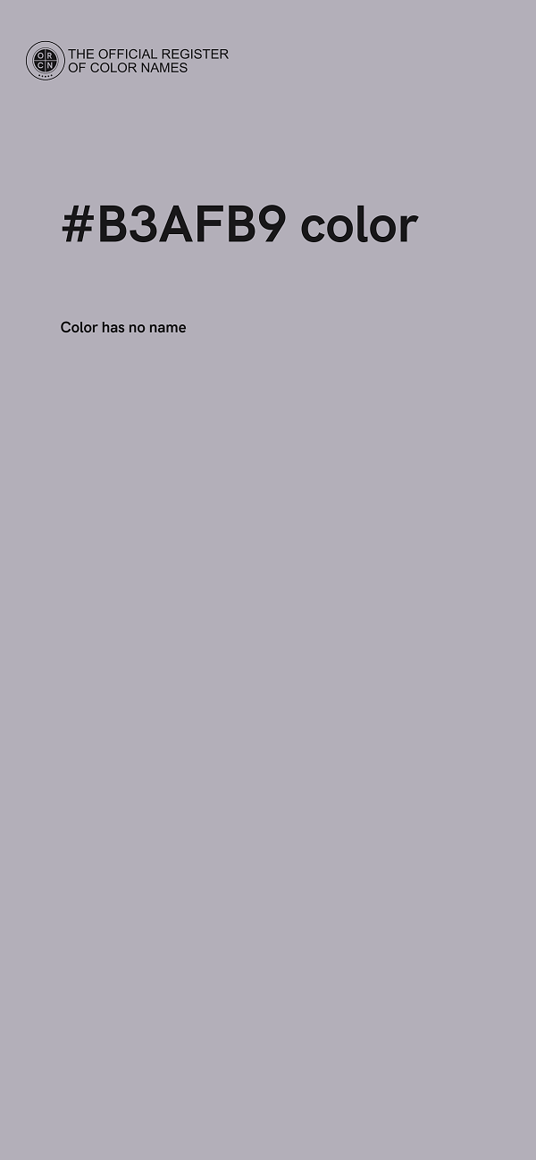 #B3AFB9 color image