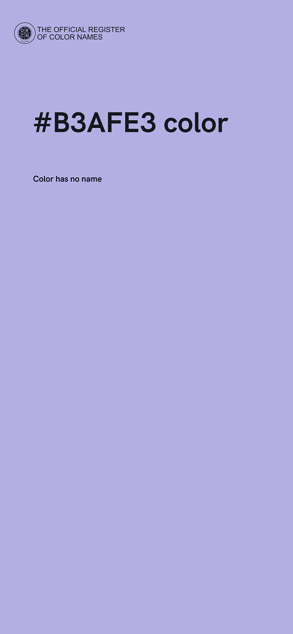 #B3AFE3 color image