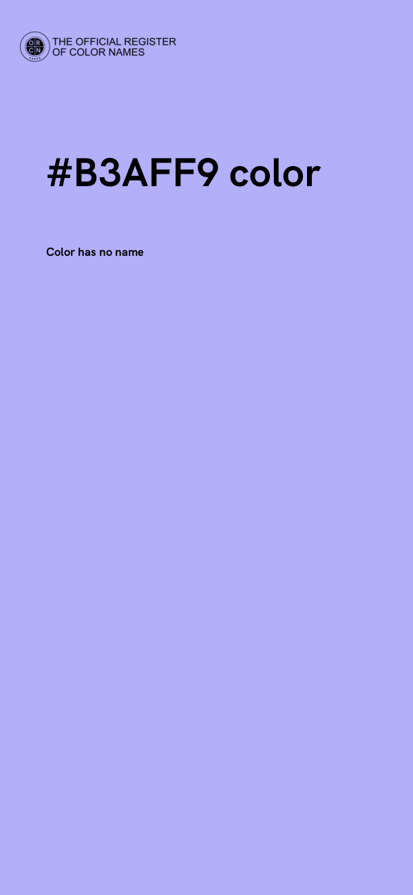 #B3AFF9 color image