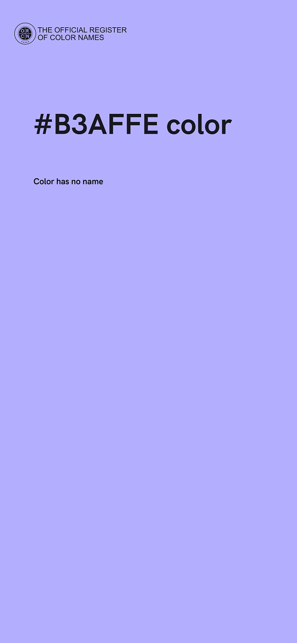 #B3AFFE color image