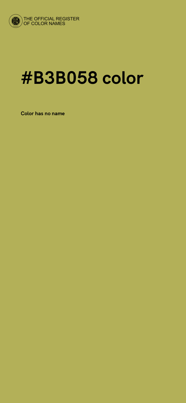 #B3B058 color image