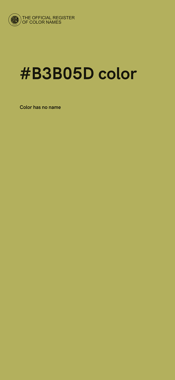 #B3B05D color image