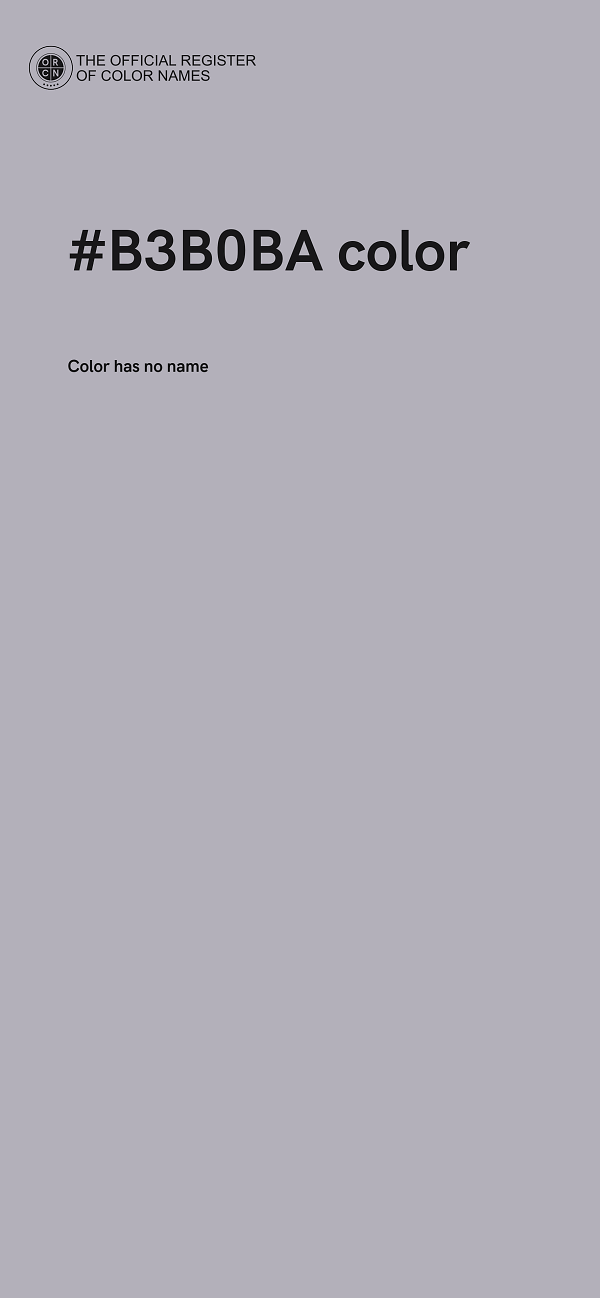 #B3B0BA color image