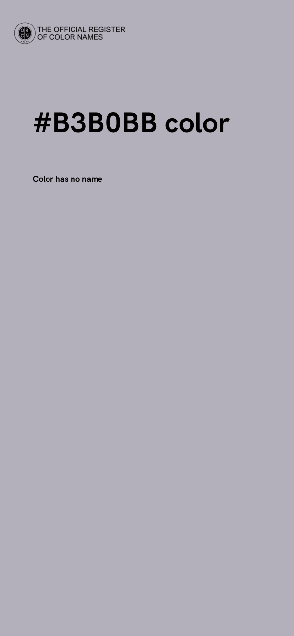 #B3B0BB color image