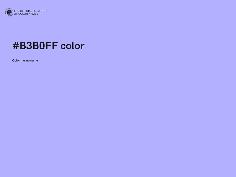 #B3B0FF color image