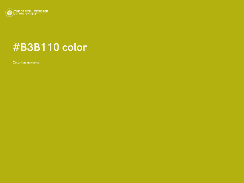 #B3B110 color image