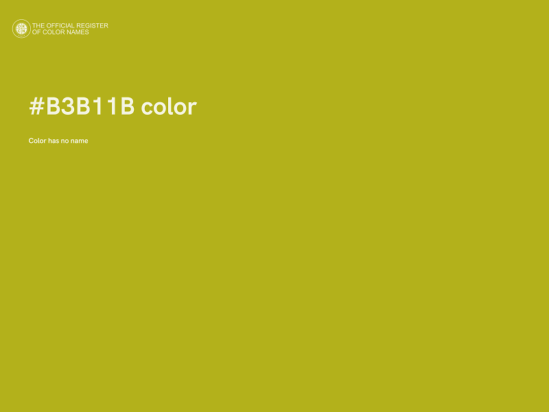 #B3B11B color image