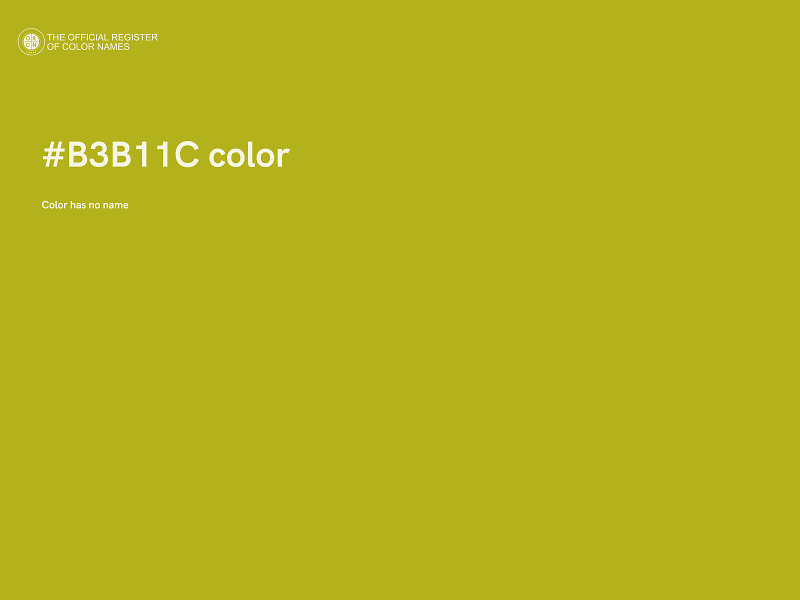 #B3B11C color image