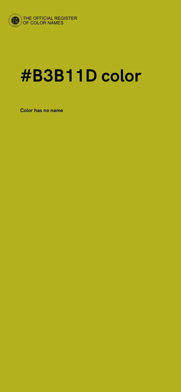 #B3B11D color image