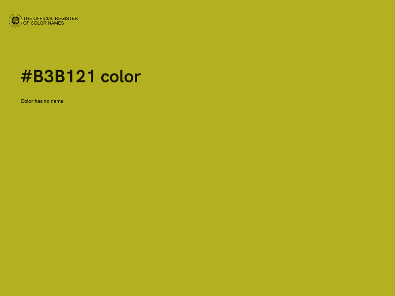 #B3B121 color image