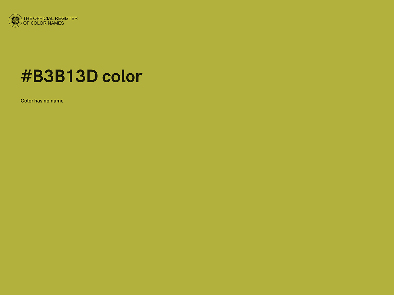 #B3B13D color image