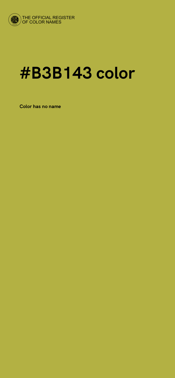 #B3B143 color image