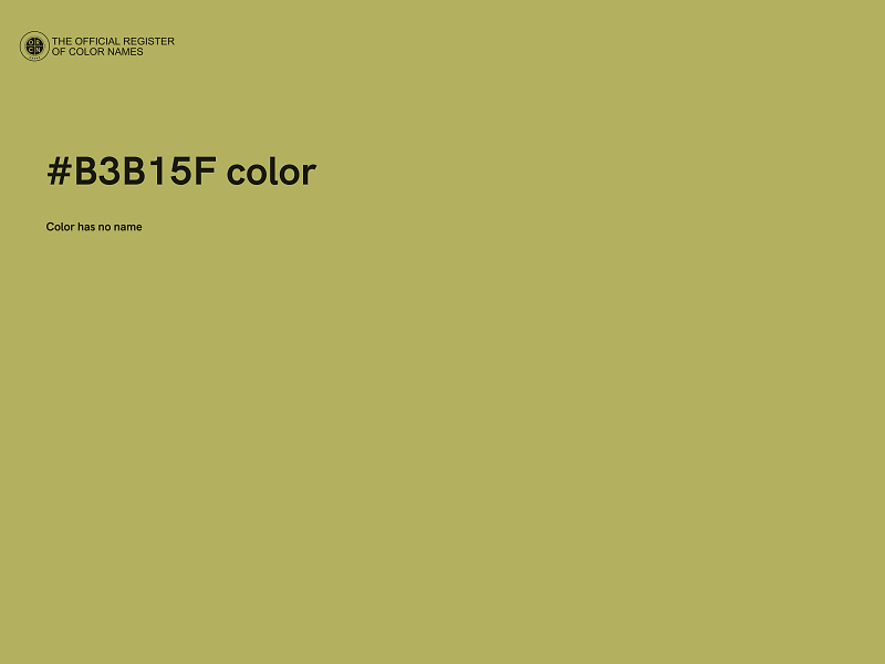 #B3B15F color image