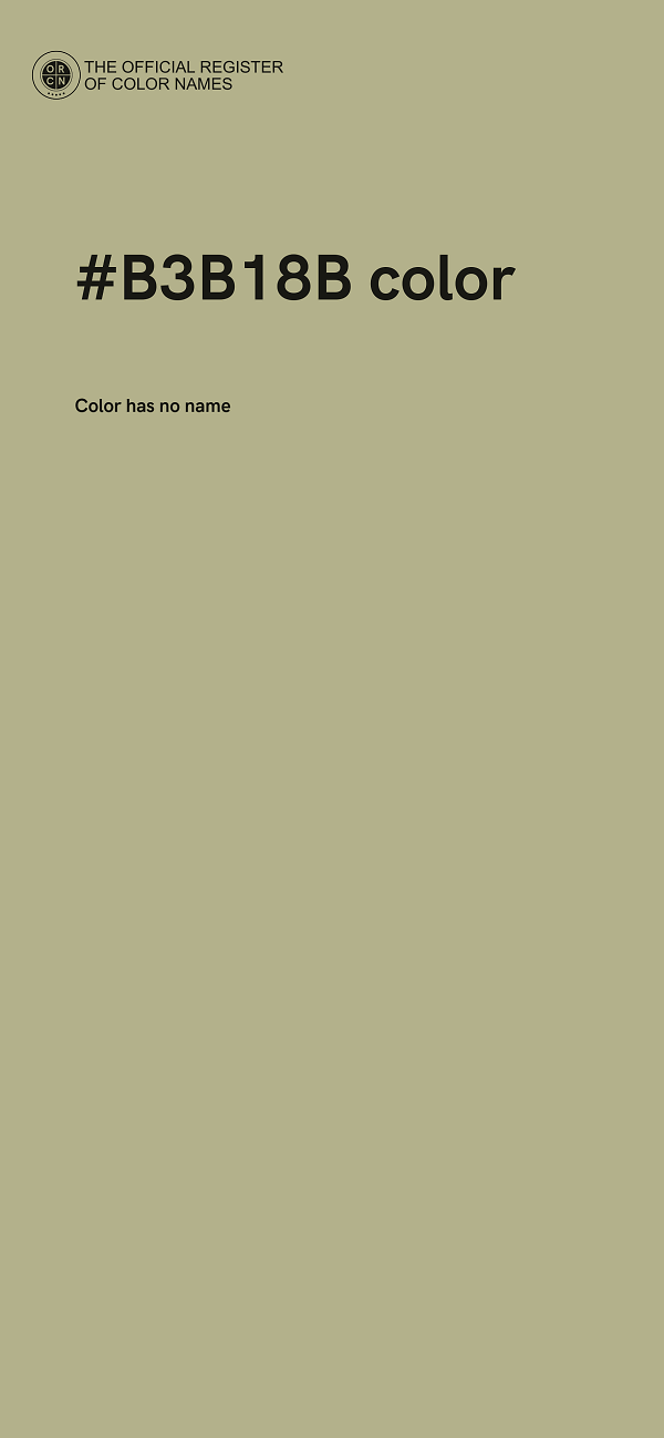 #B3B18B color image