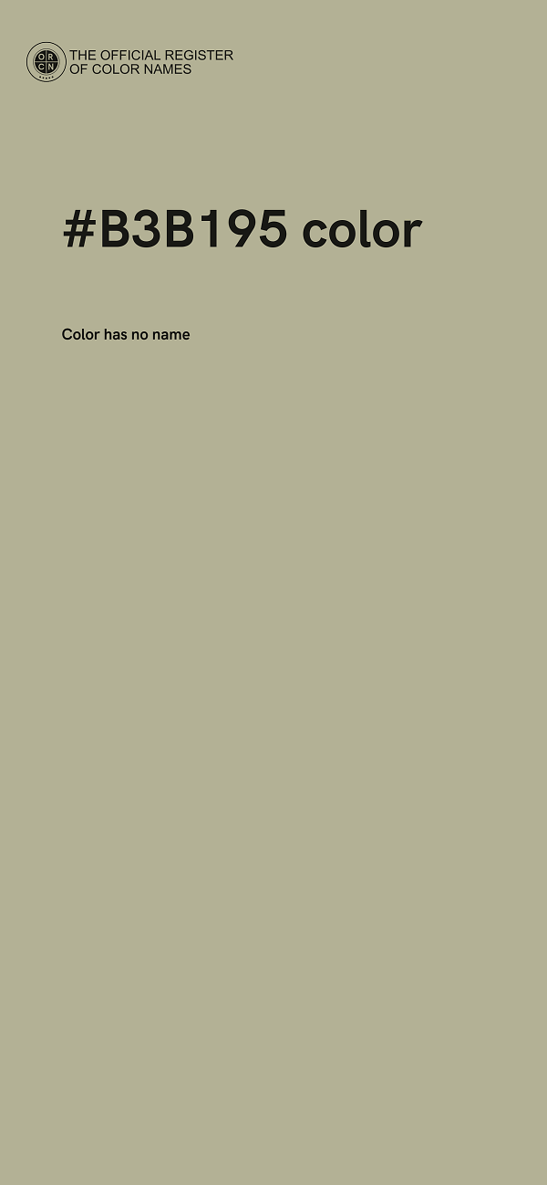 #B3B195 color image