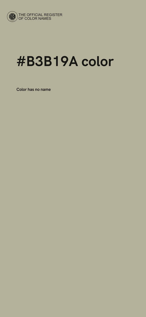 #B3B19A color image