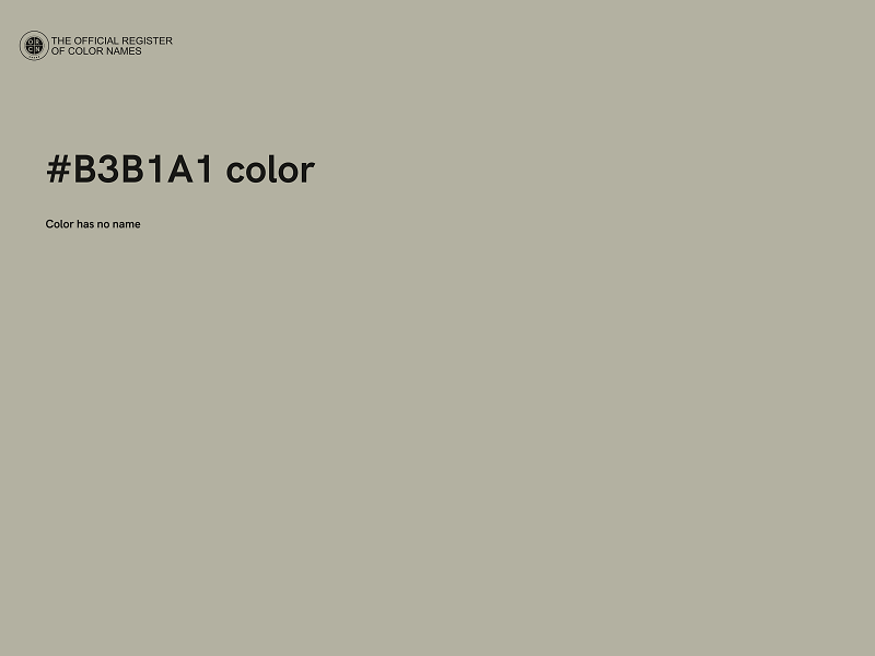 #B3B1A1 color image