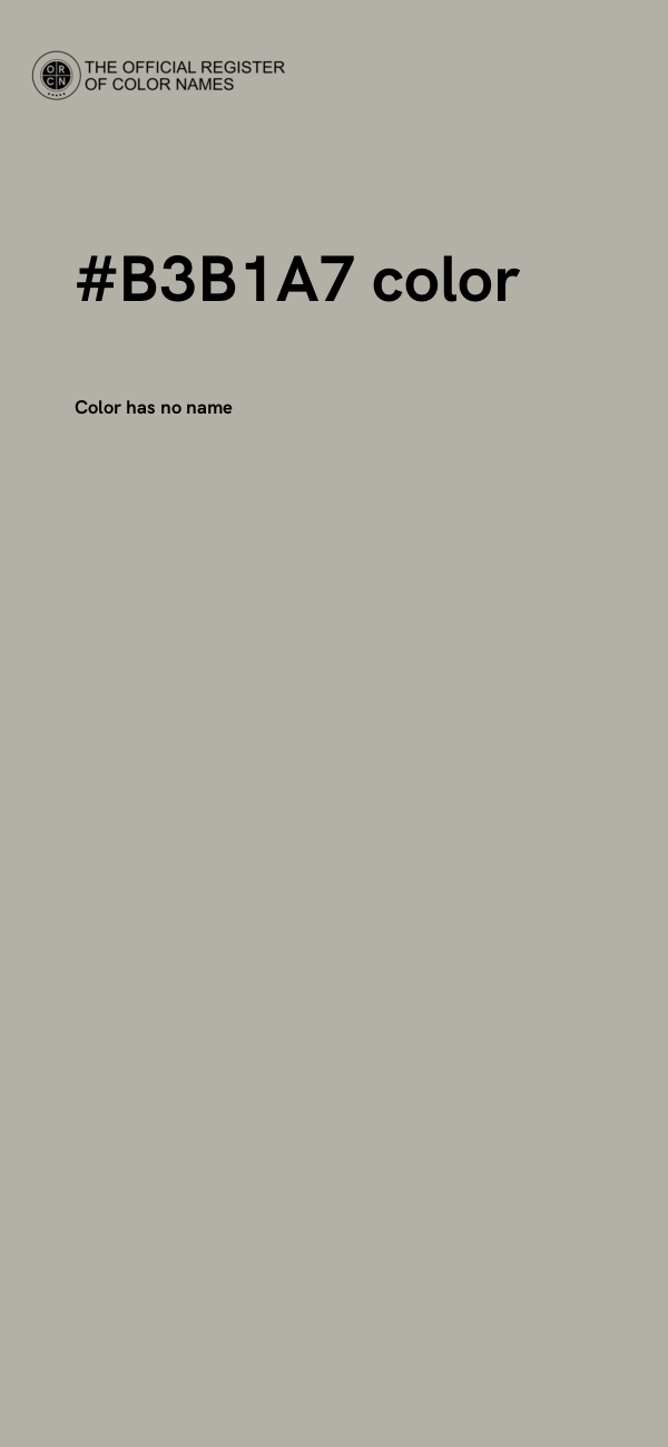 #B3B1A7 color image