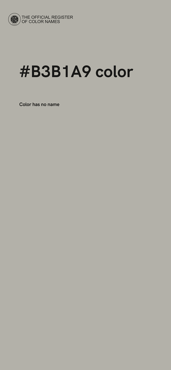 #B3B1A9 color image