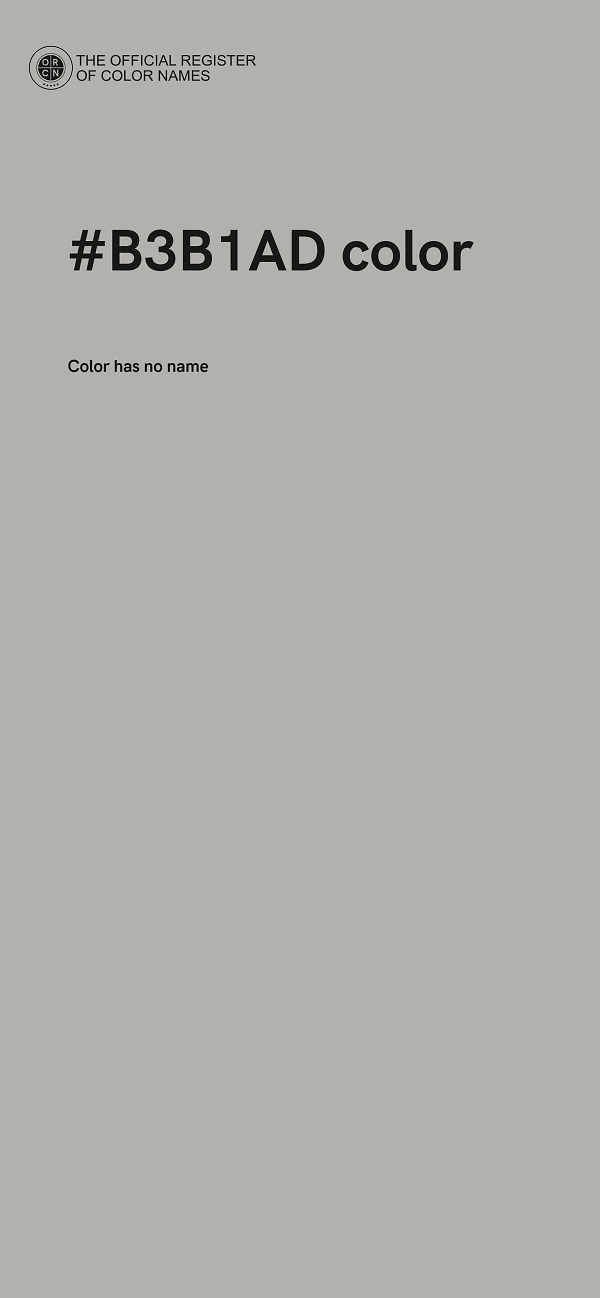 #B3B1AD color image