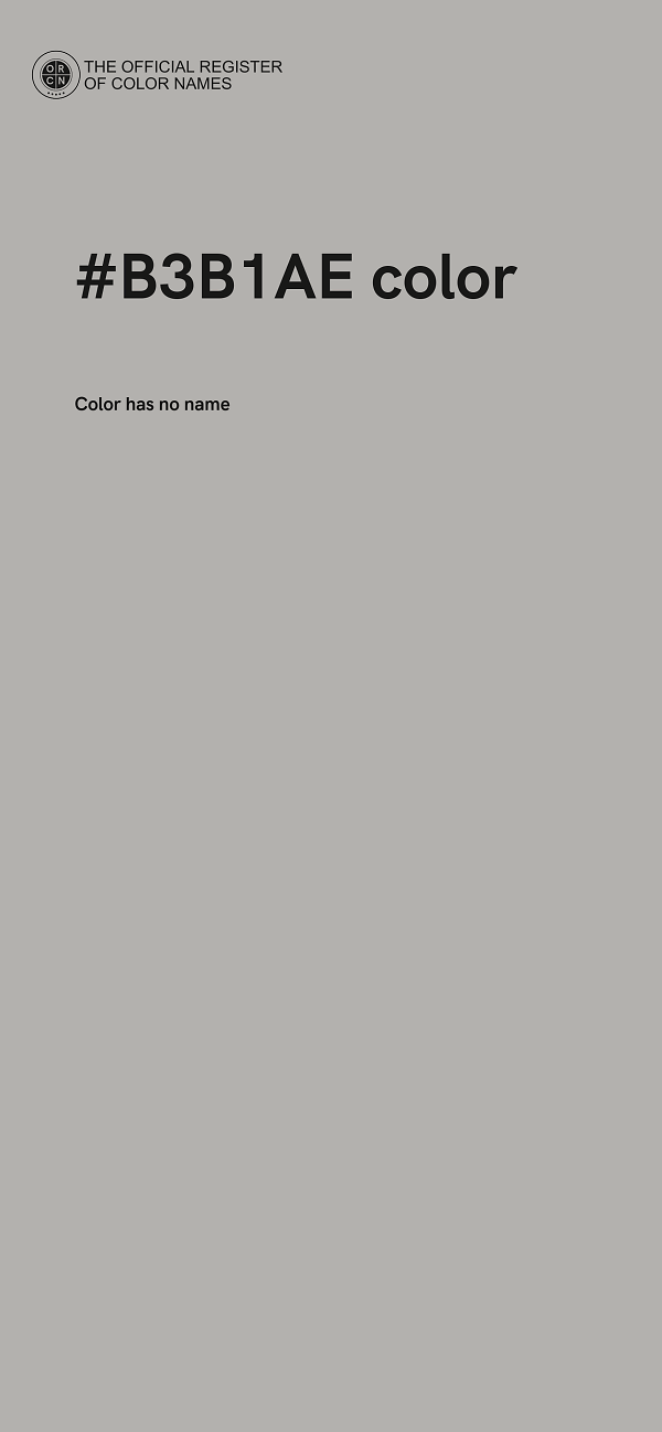 #B3B1AE color image