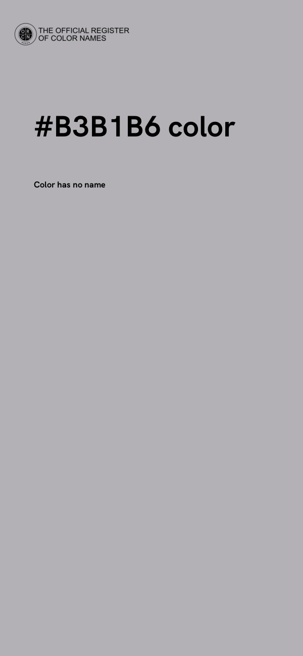 #B3B1B6 color image