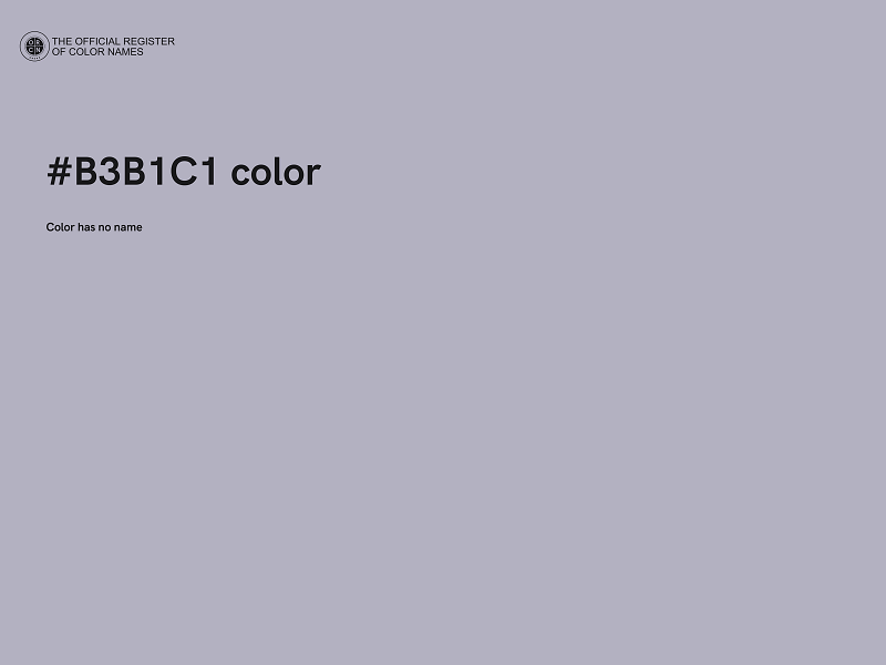 #B3B1C1 color image