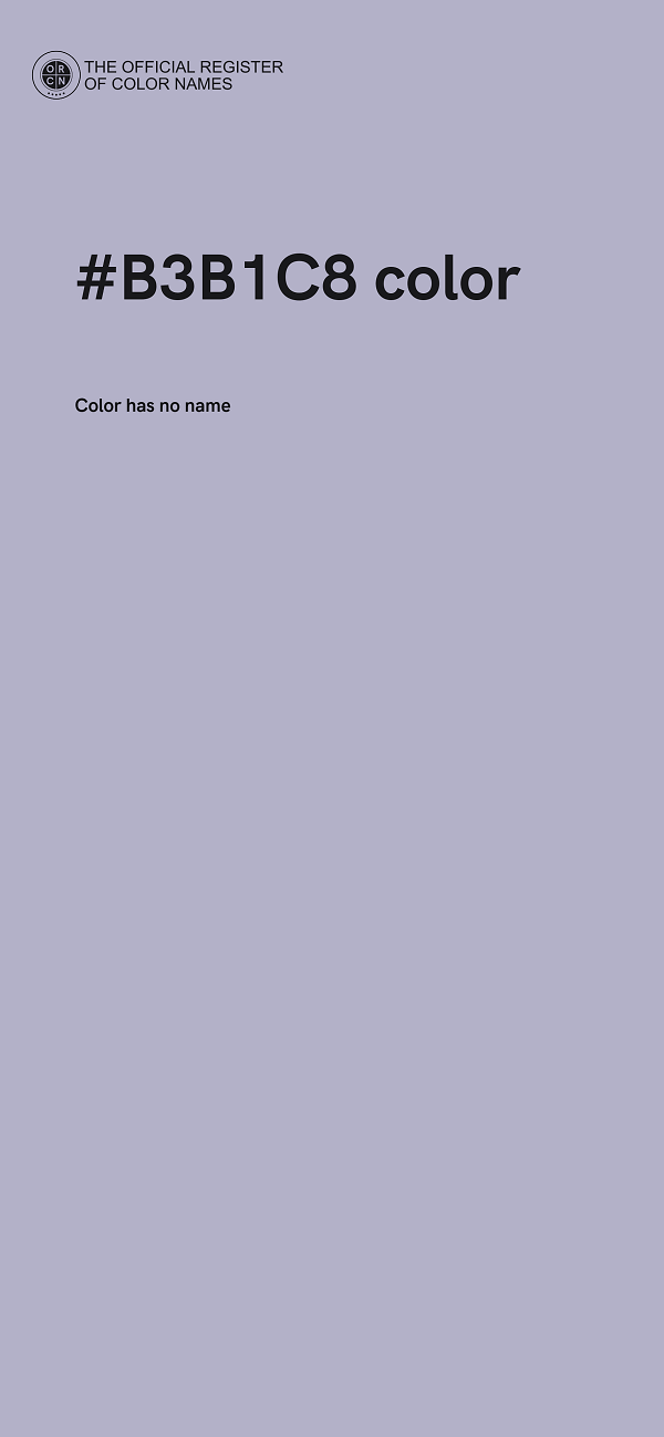 #B3B1C8 color image