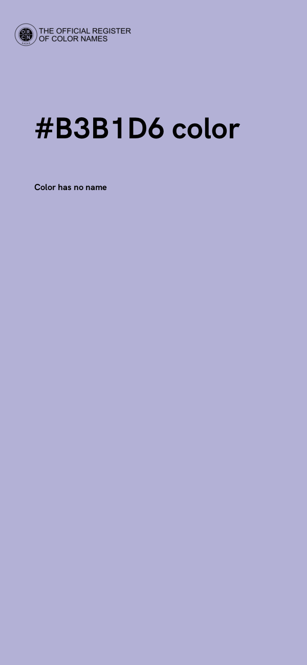 #B3B1D6 color image