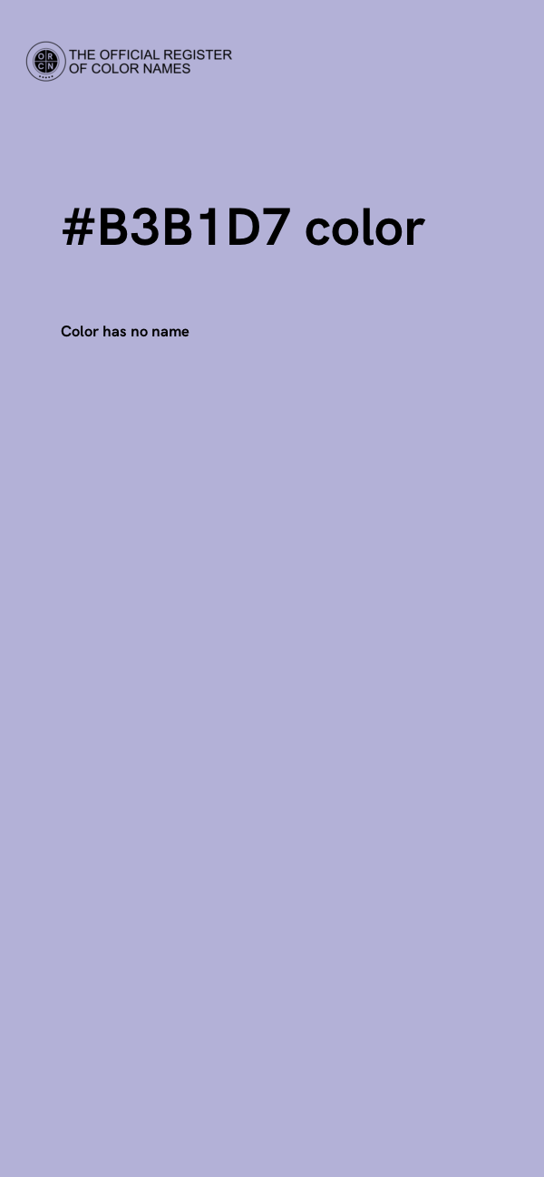 #B3B1D7 color image