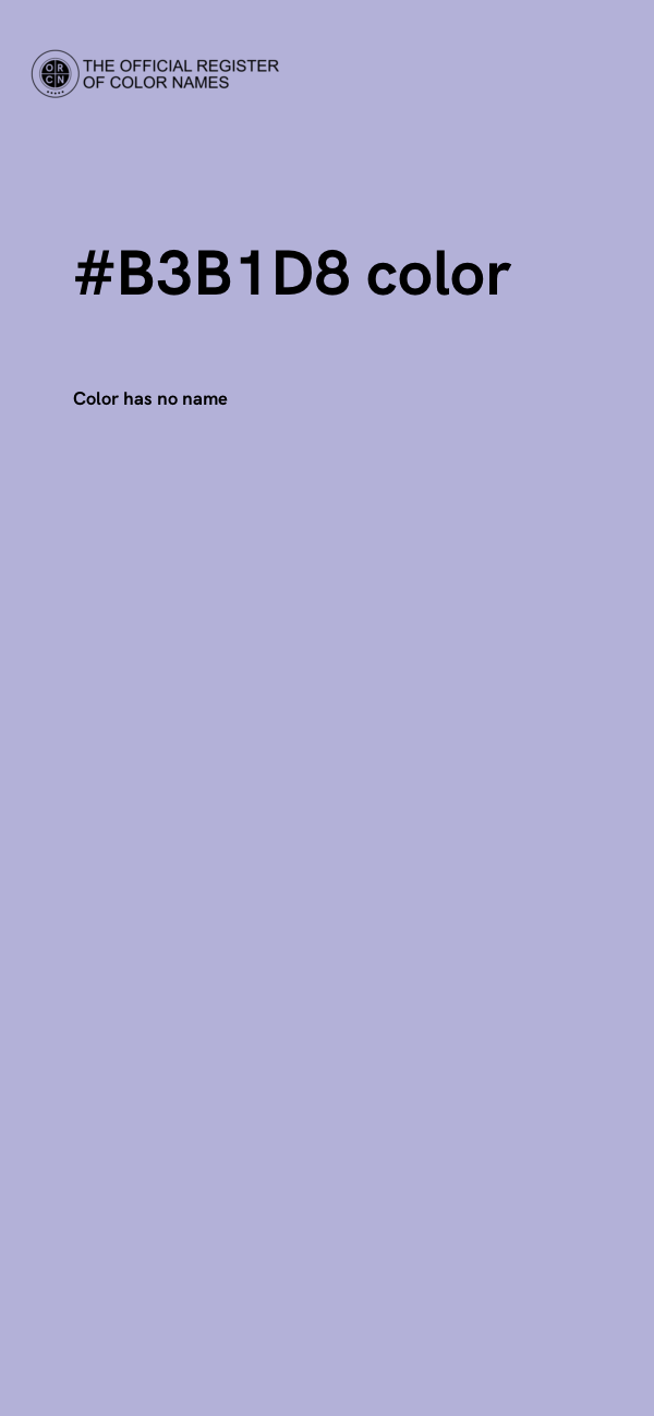 #B3B1D8 color image