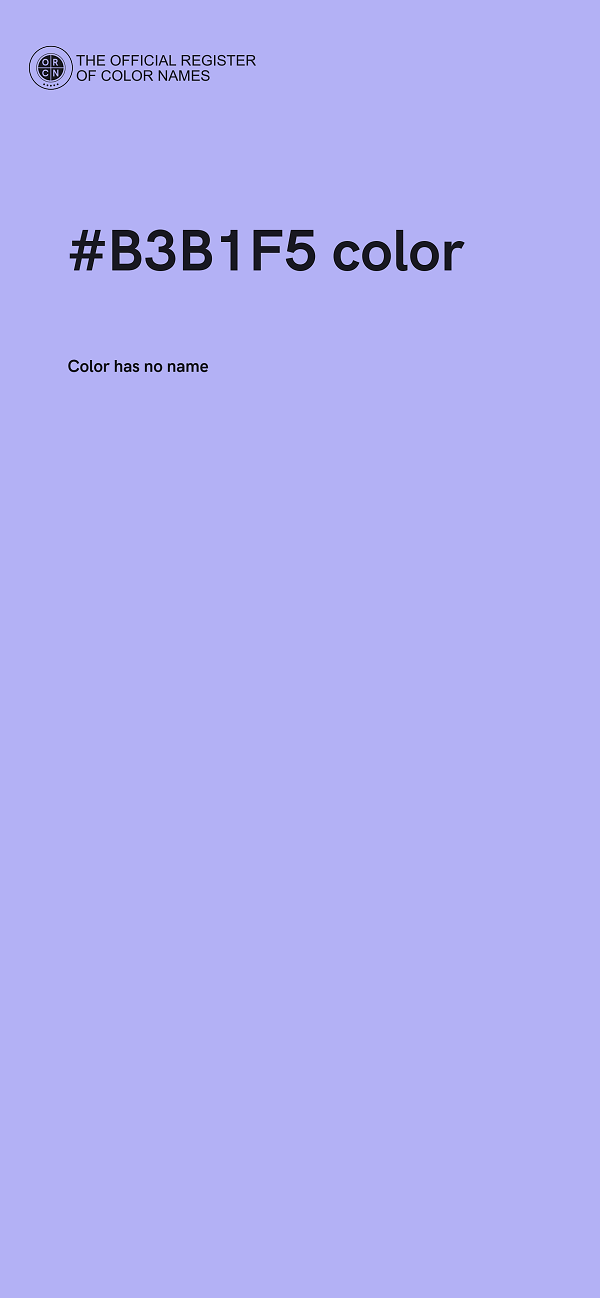 #B3B1F5 color image