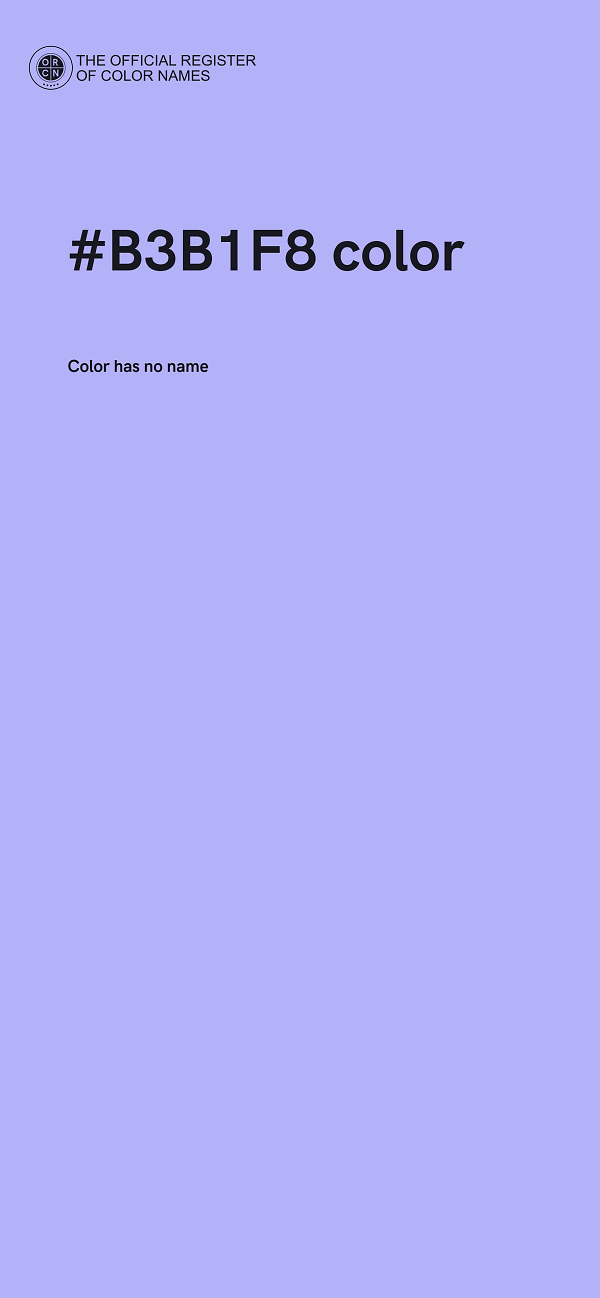 #B3B1F8 color image